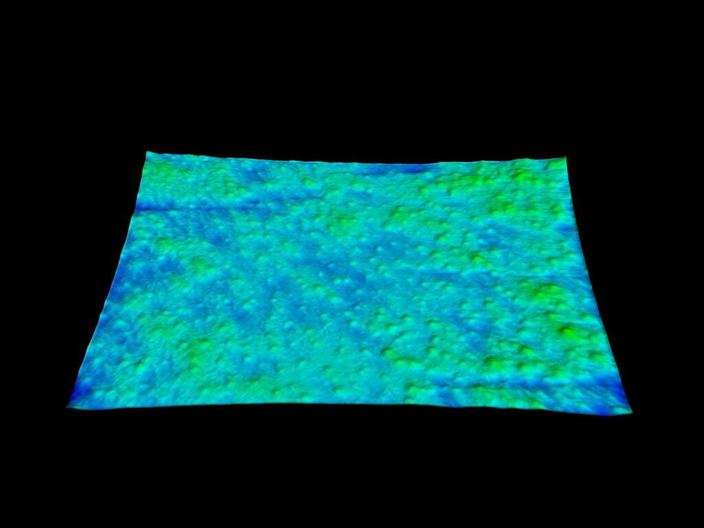 Elevation map of roughness